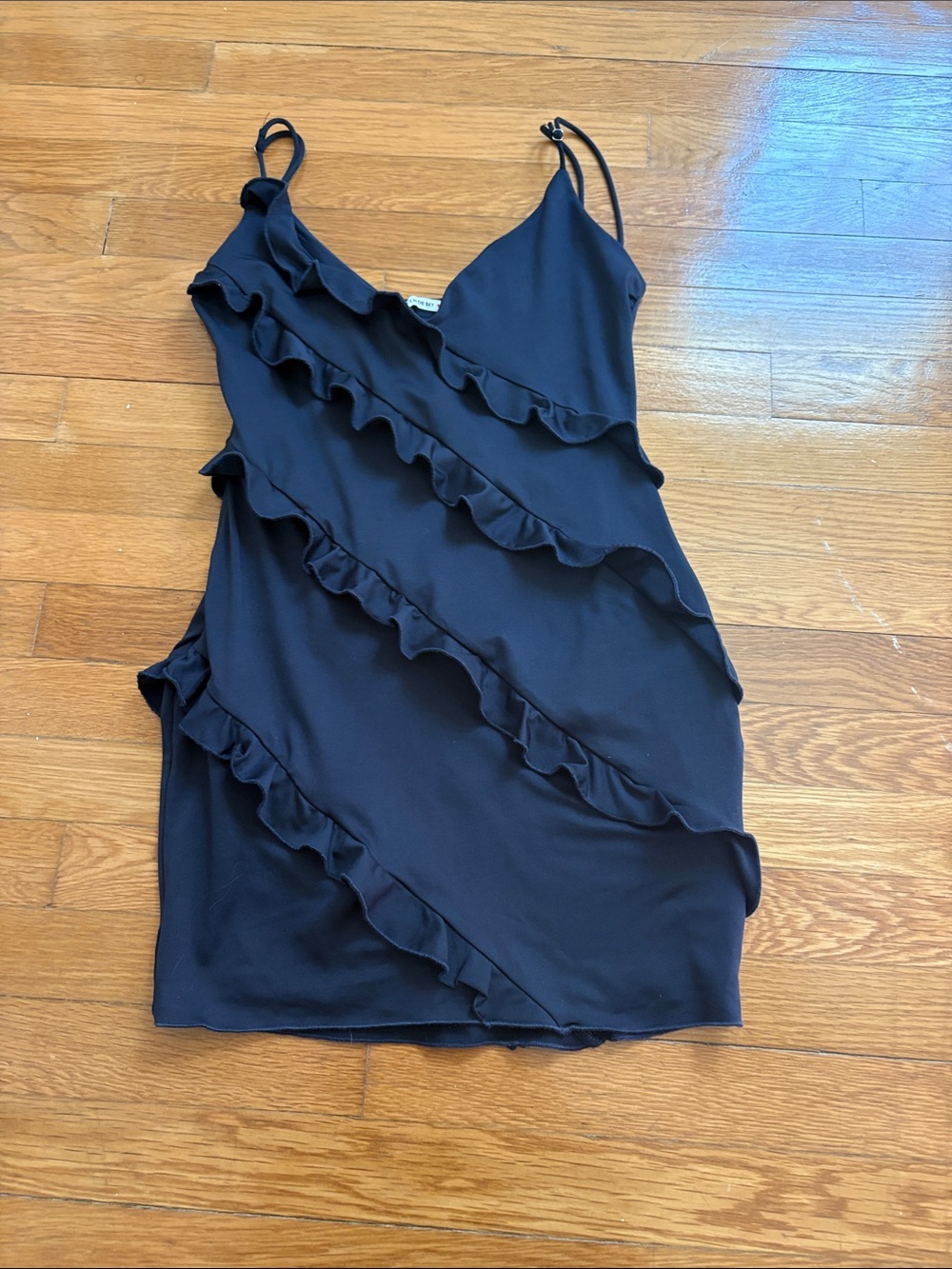 Lucy in the Sky Navy Ruffle Dress - Women's